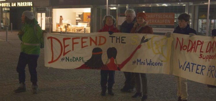 Presseaussendung: Standing Rock – Wir fordern Baustopp und Ende der Repressionen