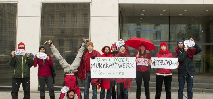 Murkraftwerk: Protest gegen Verbund-Beteiligung Murkraftwerk: Protest gegen Verbund-Beteiligung