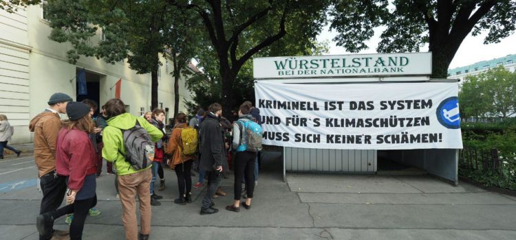 Presseaussendung: Kriminell ist das System und fürs Klimaschützen muss sich keiner schämen!