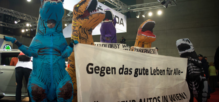Dinosaurier Protest