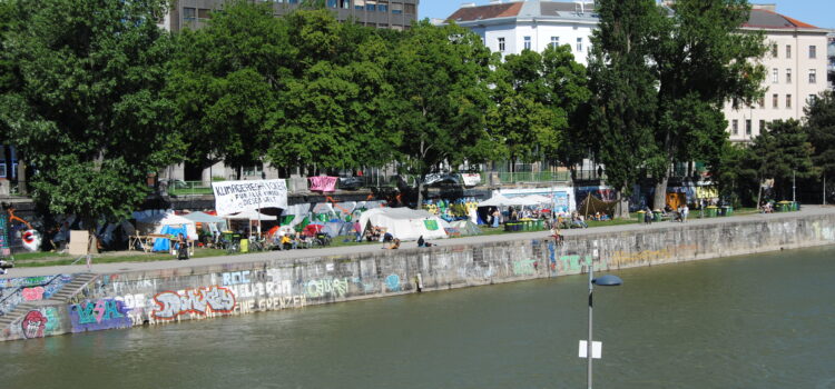Rückblick aufs Klimacamp 2021 Klimaprotestcamp Donaukanal